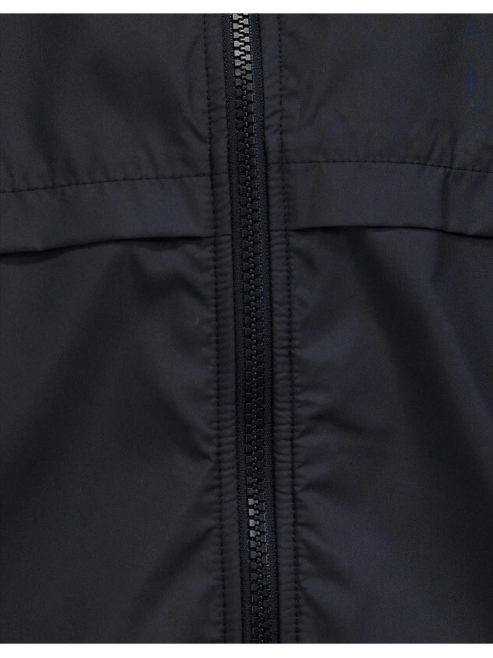 Nike Black Hooded Windbreaker Jacket with White Swoosh - Picture 4 of 16